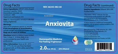 2 Oz Label (Anxiovita   2.0 Fl Oz Label)